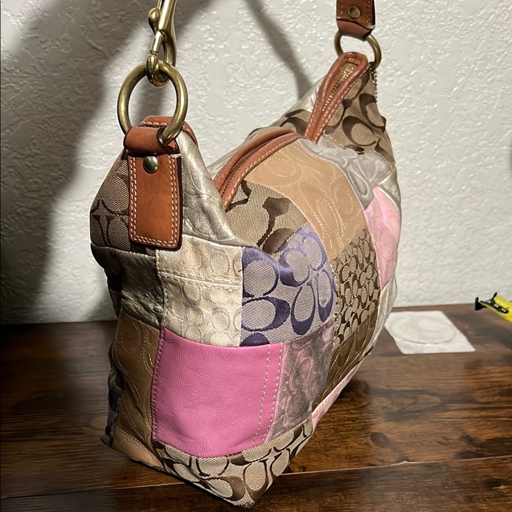 Elegant Patchwork Shoulder Bag - image 8